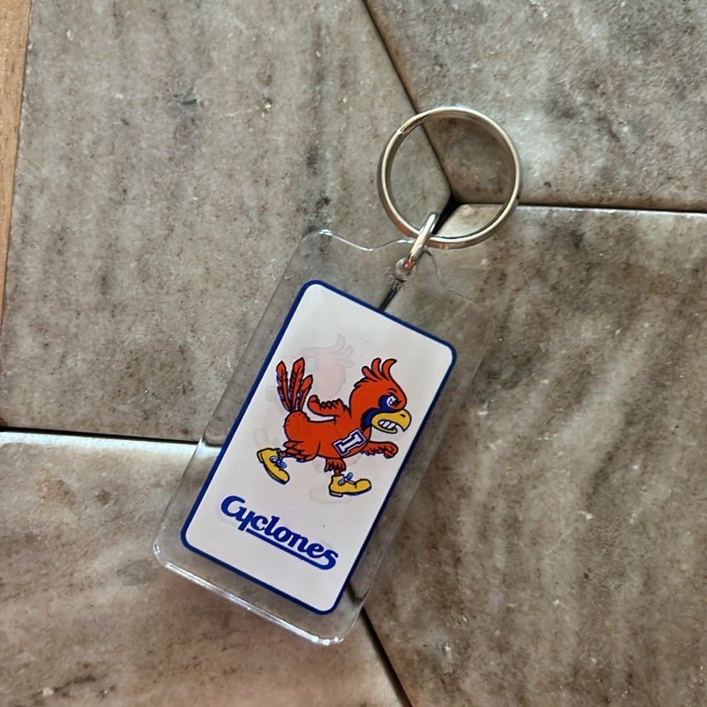 Vintage 1970s Iowa State University Keychain